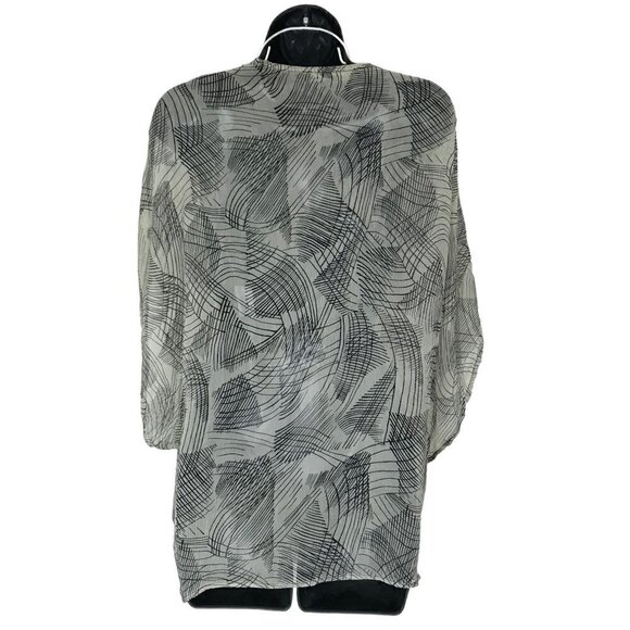 WINTER Kate !00% Vintage Silk Kimono Style Oversized Size XS - Picture 4 of 6